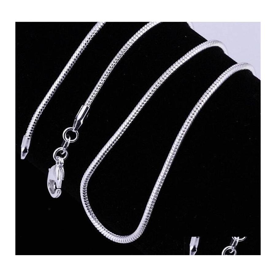 

Chains Fashion Jewelry Sier Chain 925 Necklace Snake For Women 2Mm 16 18 20 22 24 Inch 111 T2 Drop Delivery Necklaces Pendants Otwjq