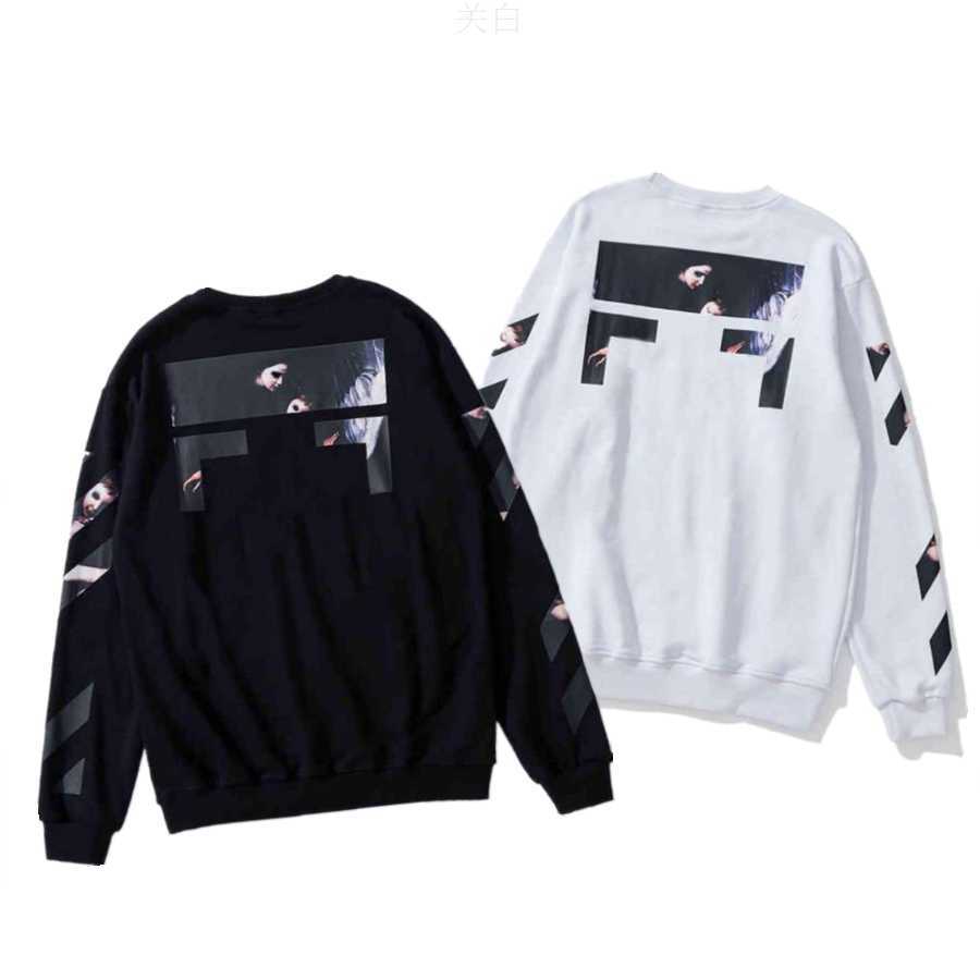 

Men's Hoodies Sweatshirts 2022 60 Off Style Trendy Fashion Sweater Painted Arrow Crow Stripe Loose Hoodie Mens and Womens Tshirts Offs White 66la, R13