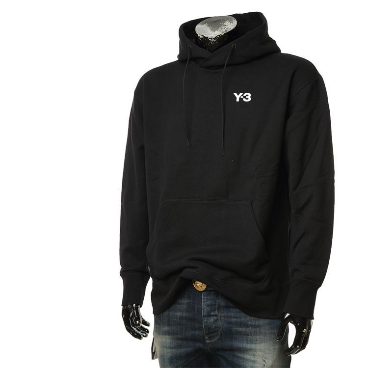 

Mens Hoodies Y3 Printed Casual Pullover Hooded Sweater Cotton Europe and America, Black