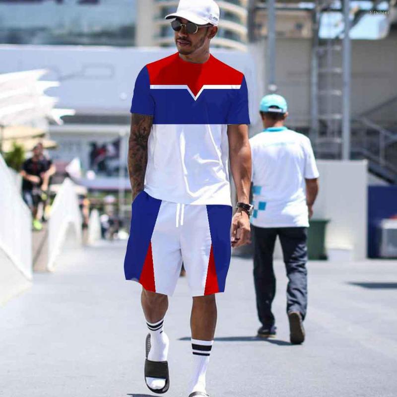 

Men' Tracksuits Summer Two-piece T-shirt Shorts Men' Casual Sportswear 3D Printed Loose Street Retro Trend Set With Round Neck, Ytzhzl03d231913g