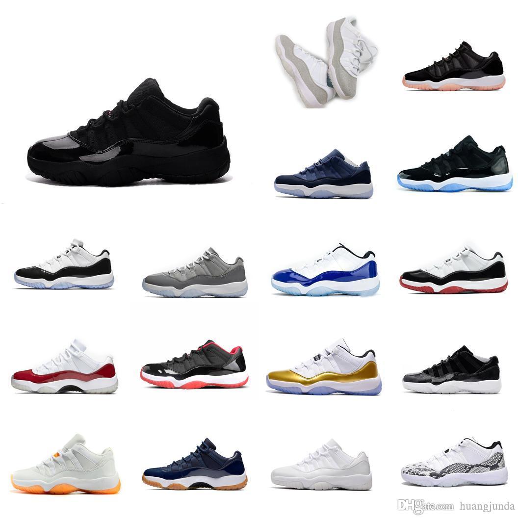 

Retro womens jumpman 11 xi low basketball shoes mens 11s lows sneakers prom night black Barons Easter Cool Grey lebron 19 tennis with box, Navy