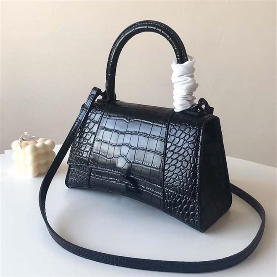 

Alligator Hourglass Bag Crossbody Crescent Bag Women Handbags Purses Black Handbag Ladies Shoulder Bags Wallets Real Genuine Leath323l, Red