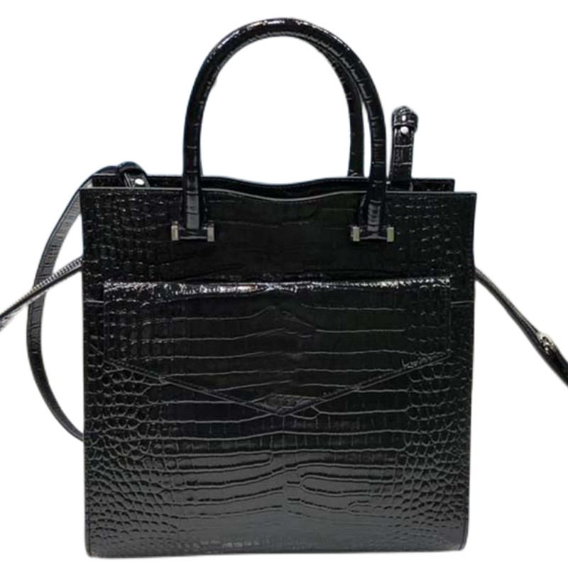 

Quality women handbags cross body bags designer circle hand d esign High-grade texture single shoulder silver metal hardware chain shoulder crossbody, Black