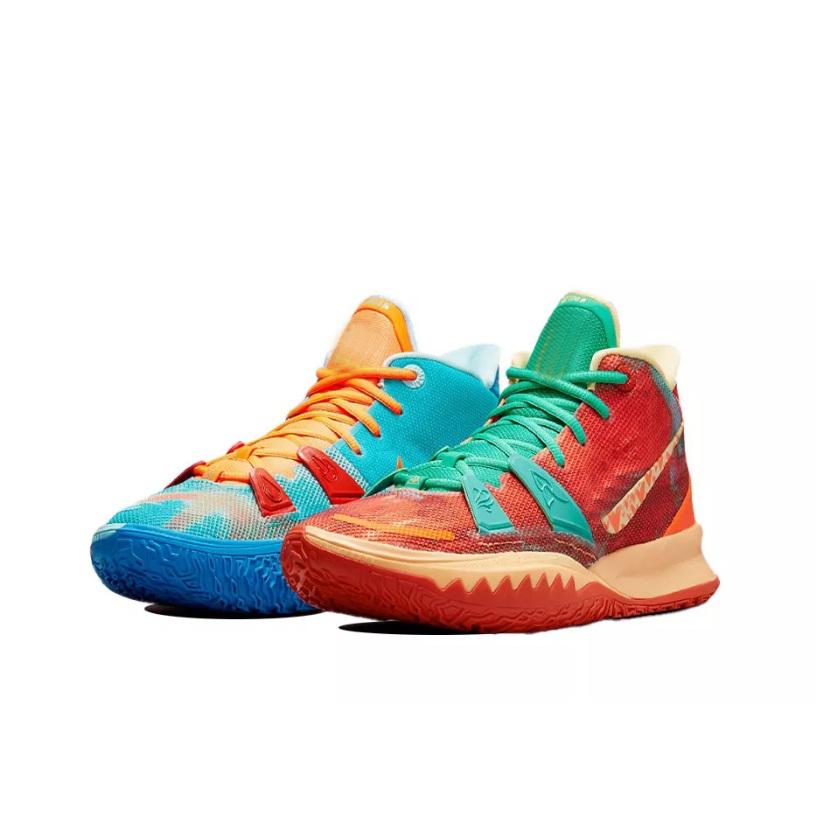 

Mens Irving Kyrie 7 basketball shoes Love Orange Red Blue Yellow Green What the Visions Multi color Kyries 7s VII sneakers tennis with box