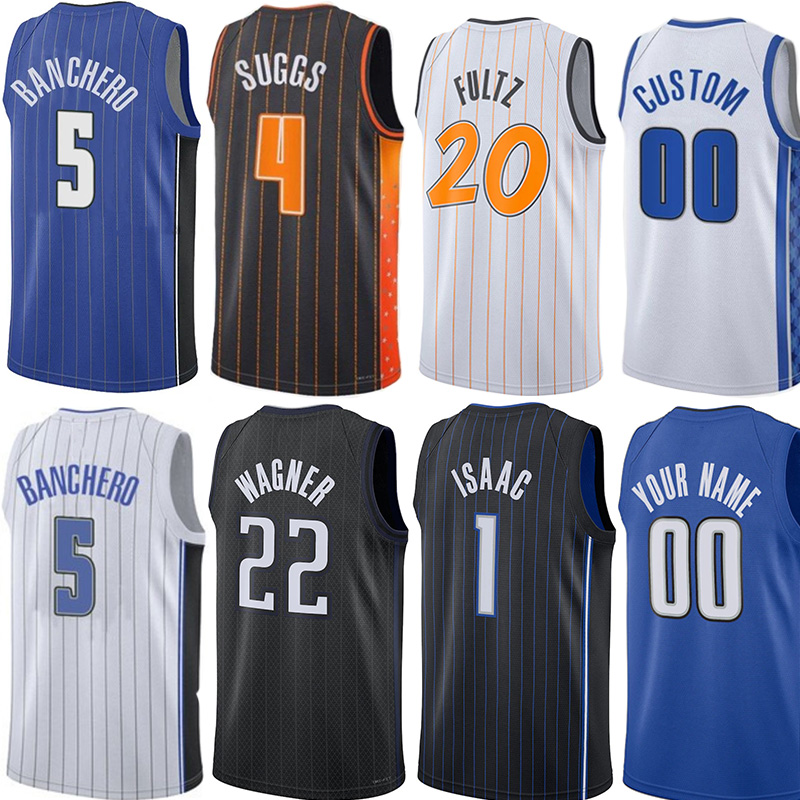 

Paolo Banchero Markelle Fultz Basketball Jerseys Bol Wendell Carter jr Franz Wagner Cole Anthony Jonathan Isaac Jalen Suggs Gary Harris Men Custom Jersey, Colour 9