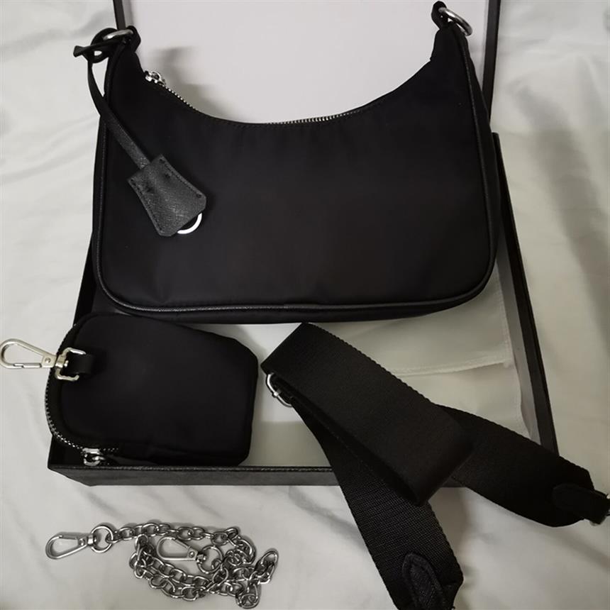 

Fashion shoulder bag 3-sets casual crossbody bags black color style High quality with box designer handbags large capacity pop316a