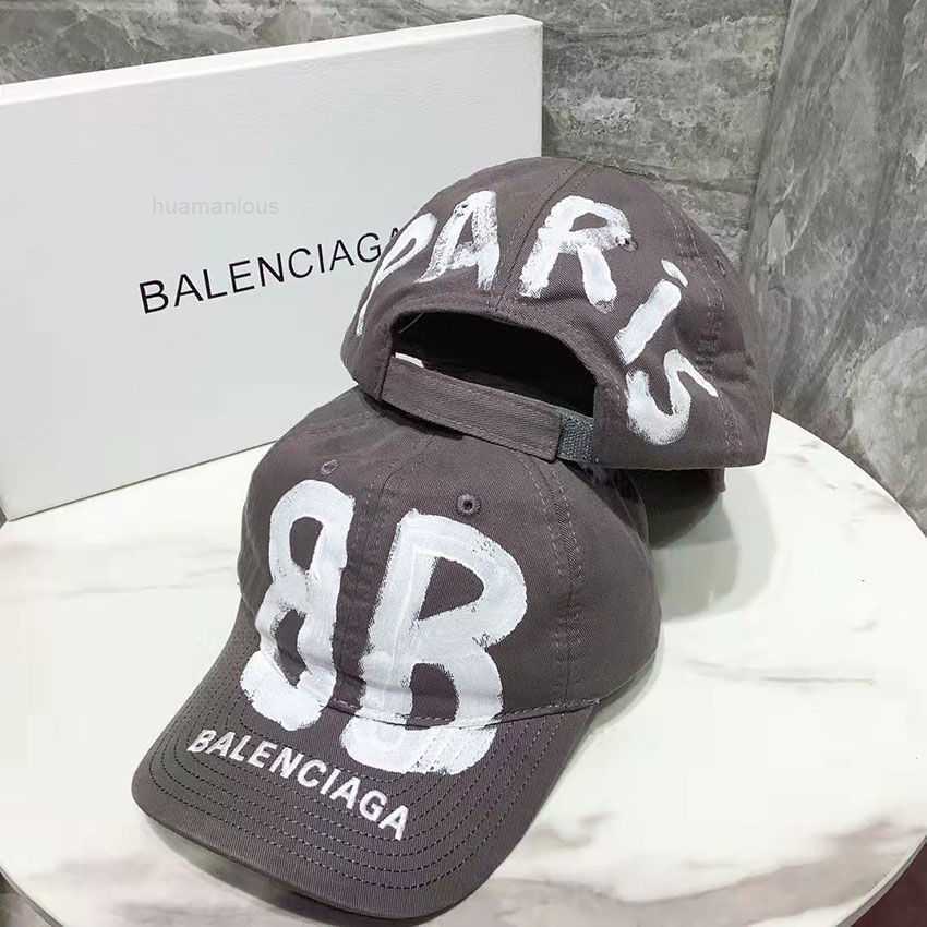 

Winter Beanie Ball Cap Hat Designer Large Balenciga New Letter Double Balencigass Bonnet Paris Graffiti Baseball Couple's Versatile O0YM, High setting graffiti gray pink