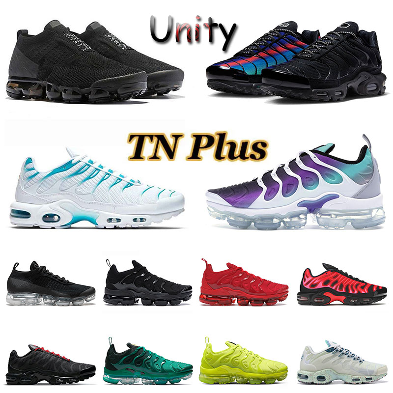 

Tn Plus Outdoor Shoes for Men Women Unity Triple White University Blue Terrascape Mint Green Orange Gradients Grape Designer Trainer Sport, 36-45 moc 2