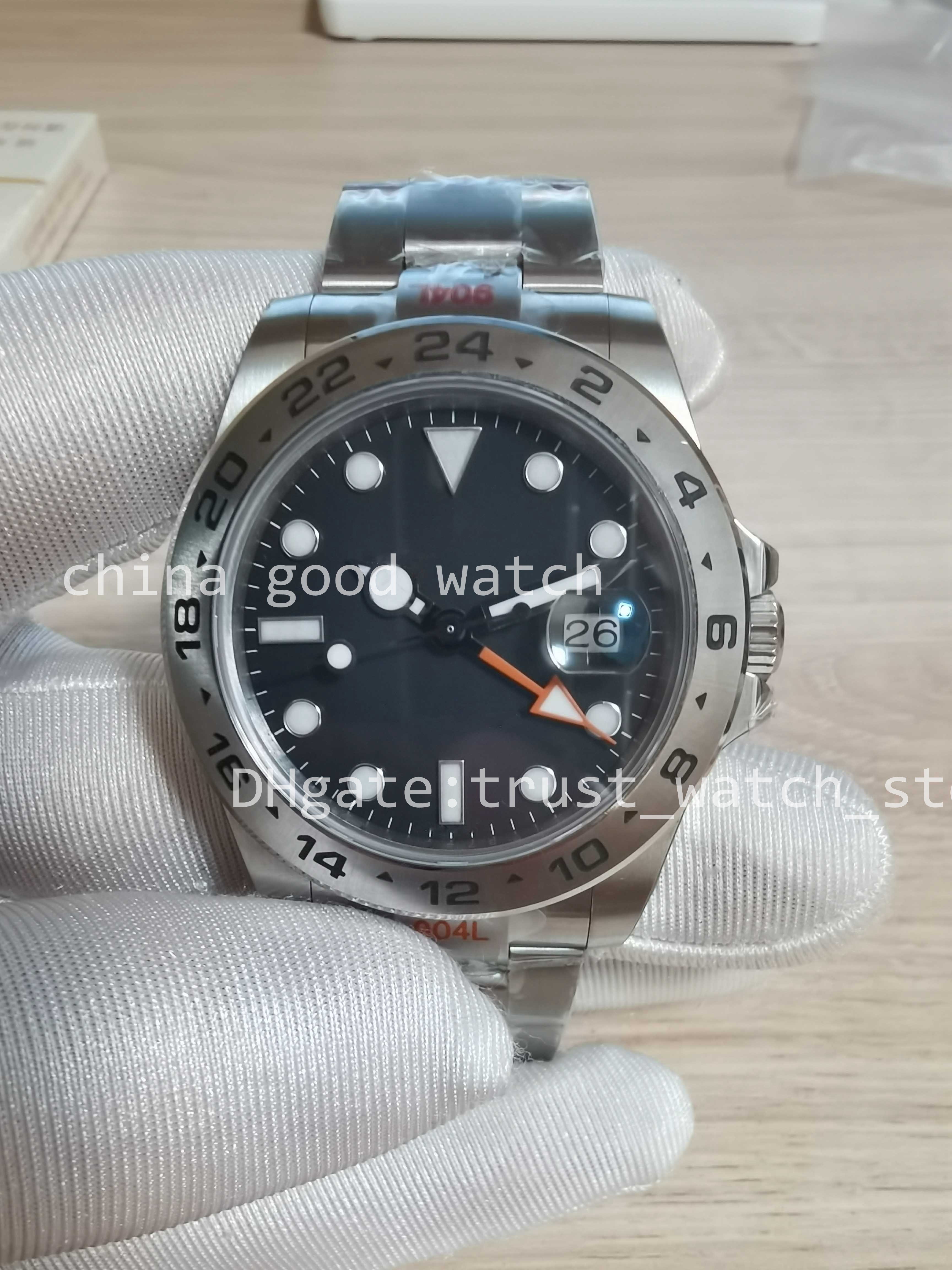 

2 Colors Watch Factory Black White Dial GMF Version Watches For Mens 42MM Cal.3187 Automatic Movement Watch 904L Steel Bezel gm Super Luminous Men Wristwatches