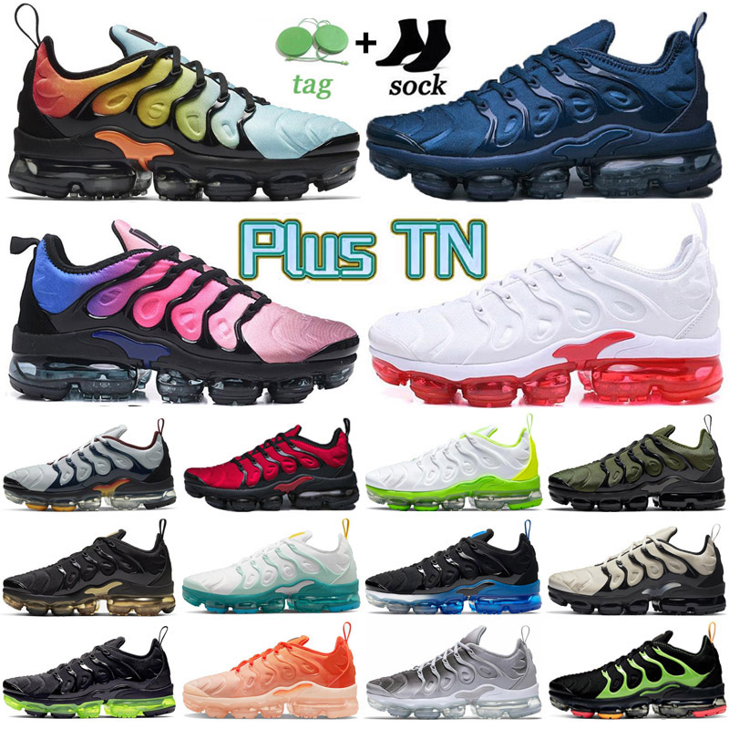 

TN Plus Mens Womens Designer Running Shoes Tns Requin Eur 47 48 University Blue Terrascape Atlanta Fly Knit Flynit Black White Sports Sneakers Trainers Big Size 13 14, Color 42