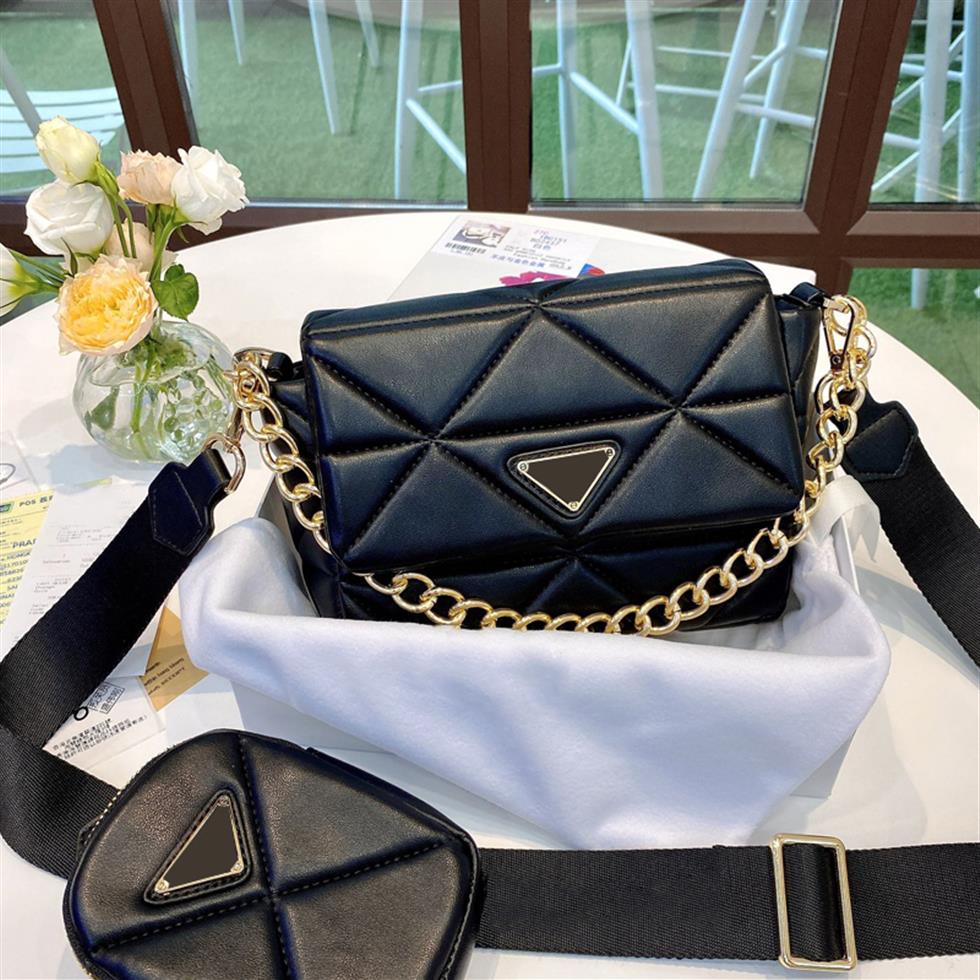 

Men Women Black Leather Chain Messenger Bag Fashion Small Mini Designer Handbag Purse Tote Wallet Female Three-In-One Crossbody Sh221e, Customize