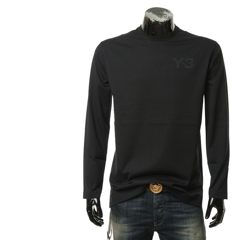 

Mens T Shirt Y3 Casual Printing Long Sleeve Round Neck Cotton Loose, White