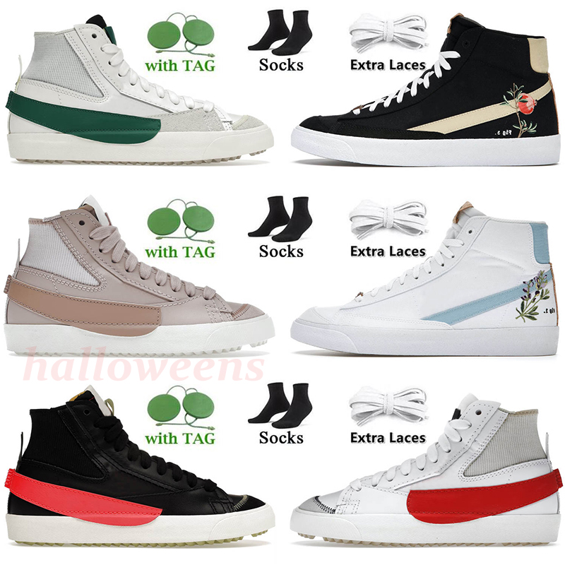 

2023 fashion blazer mid 77 shoe vintage low men women jumbo sunflower casual shoes Black White Cool Grey Pomegranate Indigo mens sports trainers platform sneakers