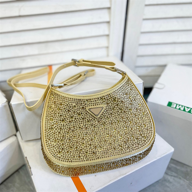 

Womens Shoulder Bags Classic Sparkling Rhinestone Diamond Letters Handbags Luxury Fashion Designer Brand Casual Purses, P1