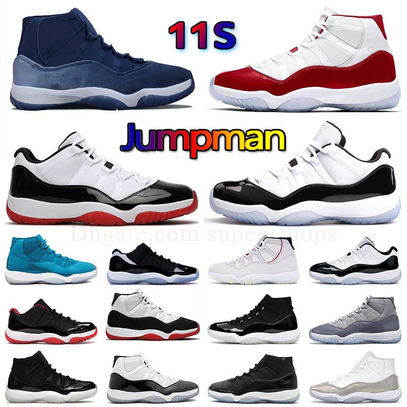 

Jumpman Wholesale 11 Basketball Shoes 11s Fashion Mens Womens Outdoor Sport Midnight Navy Cool Grey Concord Bred Cherry Jubilee 25 th Anniversary J Sneakers, A55 36-47 emerald
