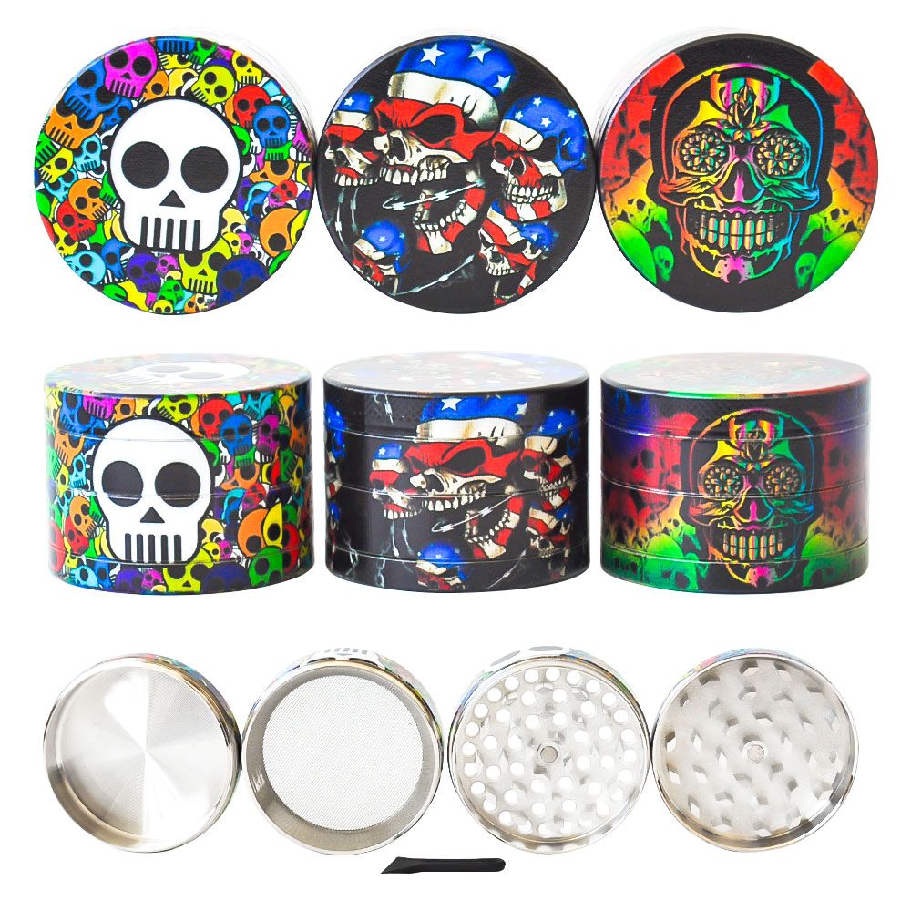 

Smoke Accessories CHROMIUM CRUSHER cnc teeth filter net 50MM 4 Layers Herb Grinder Zinc Alloy Tobacco Metal Grinders disposable shisha vape pen bong