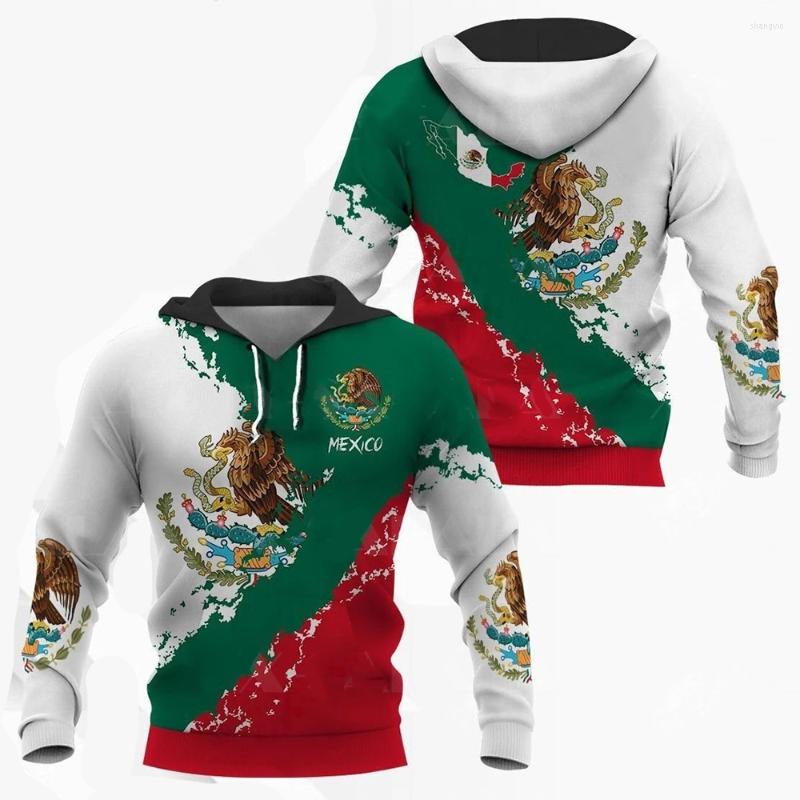 

Men's Hoodies Autumn Mexico Men's Hoodie Long Sleeve Pullover Top Flag Print Sweatshirt Oversized Clothing For Men, B01-ys00005