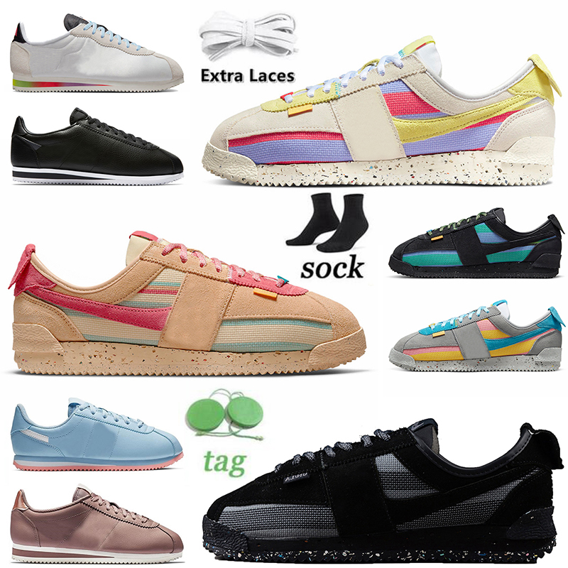 

WITH BOX Designer Union LA X Cortez Designer Casual Shoes for men women Sesame Smoke Grey Lemon Frost Classic Off Noir White Black Nylon Platform Sneakers Basic Traine, Item.6 cortez sp 36-45