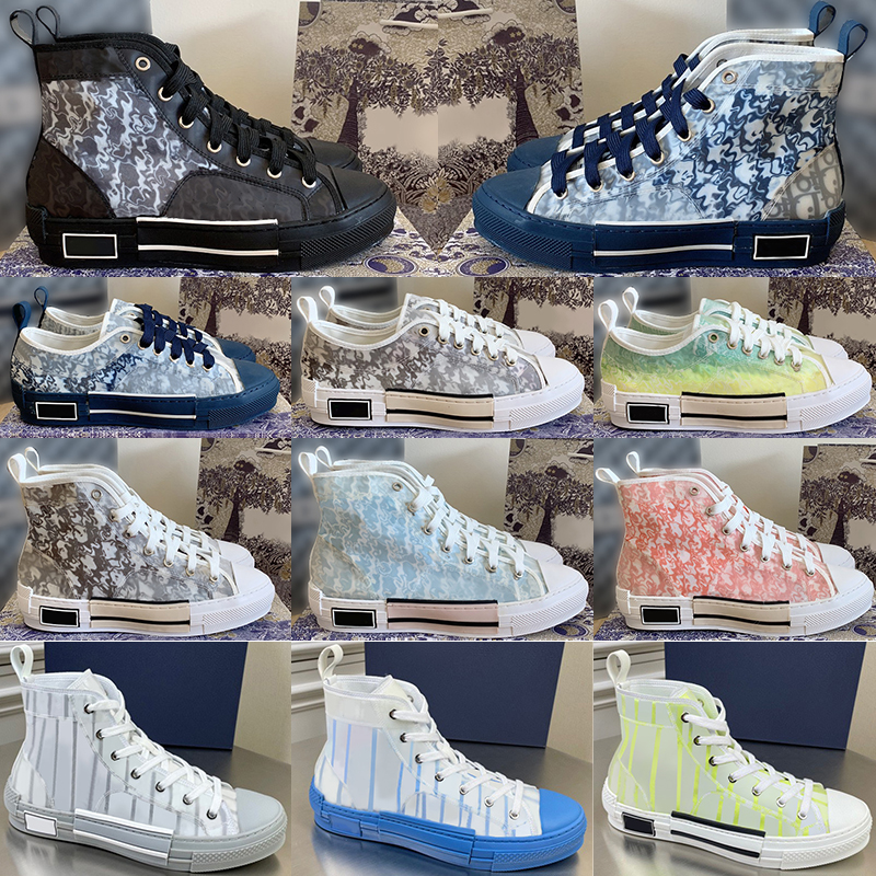 

Designer B23 Casual Shoes Classic Canvas black White Triple Oblique Technology Trainers Mens Womens Luxury Pairs Outdoor Platform Trainer b23 Slides Sneakers, 25