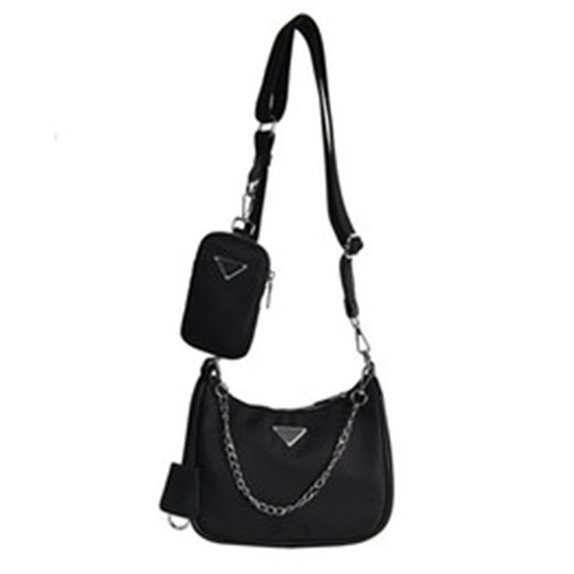 

2021 womens messenger Fashion Bags Handbags three set Handbag Purses Shoulder Bag Brand fashionable Woman backpack totes311j, Black