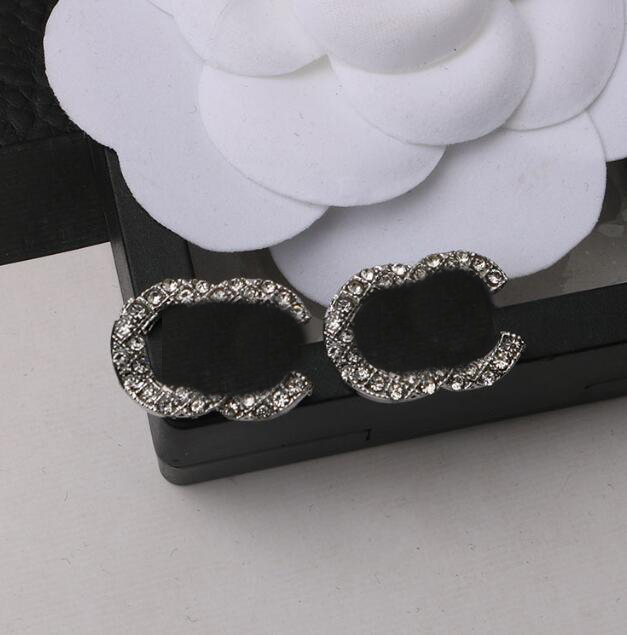

23ss 6style Mixed Luxury Designers Letters Stud Geometric Circle Women Crystal Rhinestone Pearl Earring Wedding Party 925Silver Jewerlry Gift