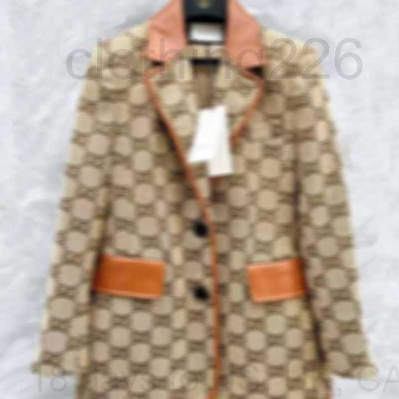 

Womens designer blazers Clothing with full letters spring new released tops, Brown