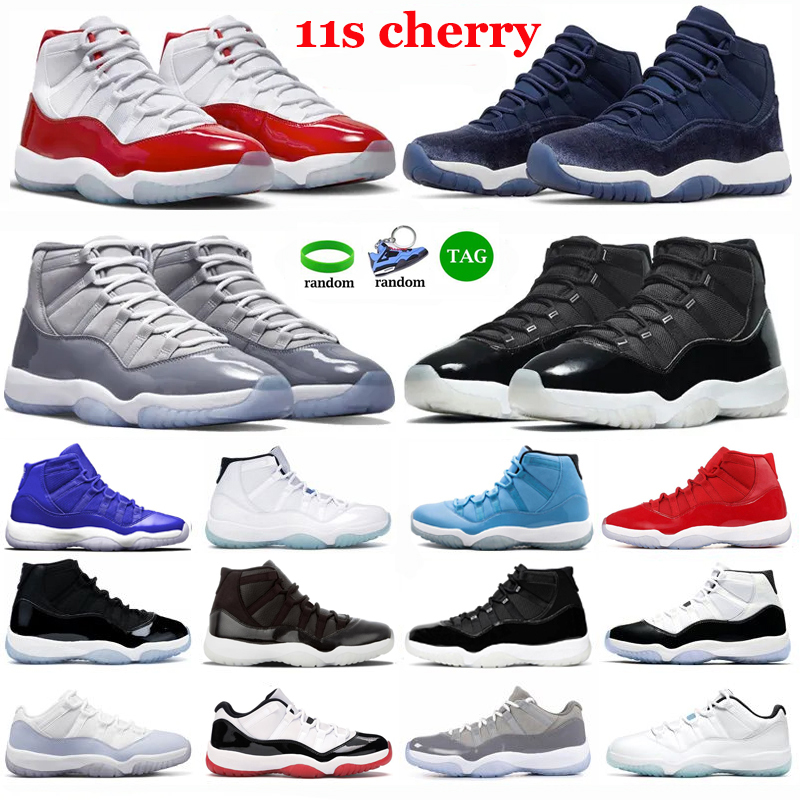 

Jumpman 11 Basketball Shoes Men Women 11s Cherry Outdoors Midnight Navy Cool Grey 25th Anniversary 72-10 Low Bred Pure Violet Mens Trainers, 9 11s concord