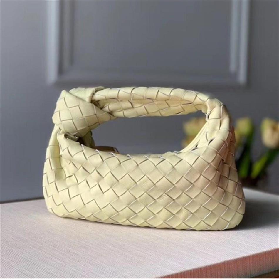 

s New Designer Wallets Soft Leather Woven Bag with Knotted Fashion Hand Bag for Women Mini Wallet 235d, Beige