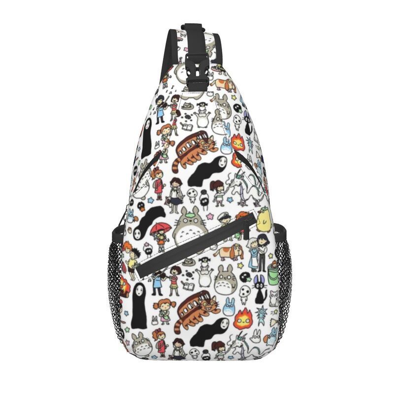 

Waist Bags Hayao Miyazaki Studio Ghibli Sling Bag My Neighbor Totoro And Spirited Away Shoulder Chest Crossbody Backpack Traveling Daypack 221220, Pink