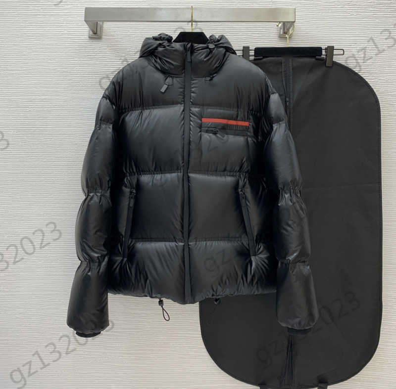 

Puffer Coat Womens Down Parkas Silicone Logo Decoration High Collar Hooded Warm Winter Coats Windproof Sleeve Hem Drawstring Design Joker Jacket Women Apparel 1970, 22