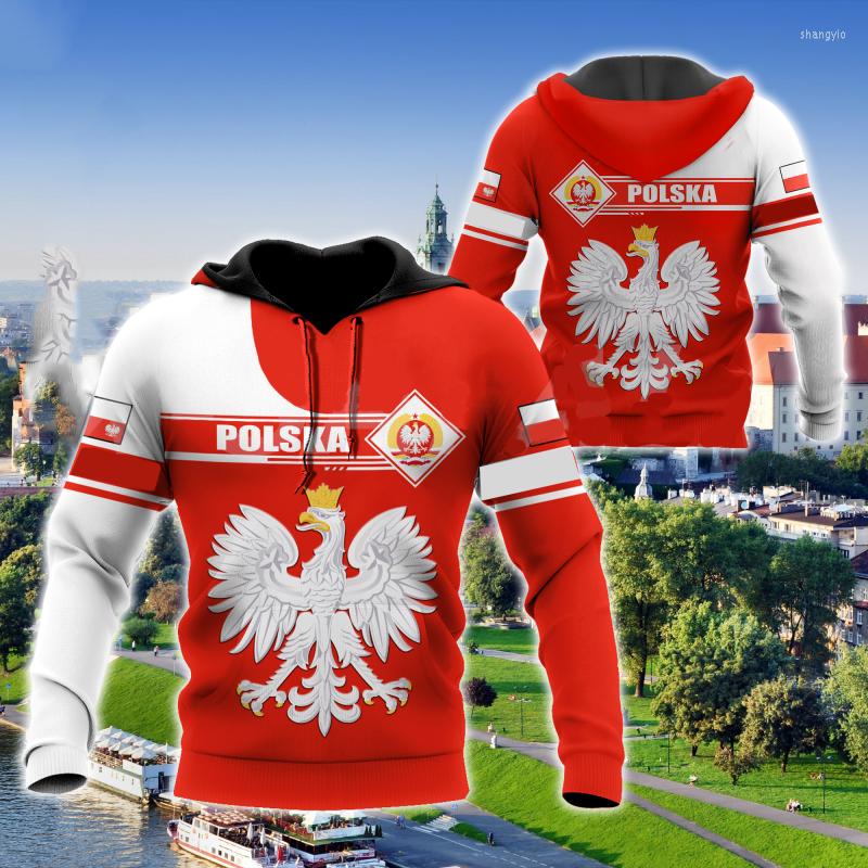 

Men's Hoodies Polish Men's Hoodie Oversized Apparel Poland National Emblem Print Autumn Long Sleeve Sweatshirt Crew Neck, Poland-wy-1005