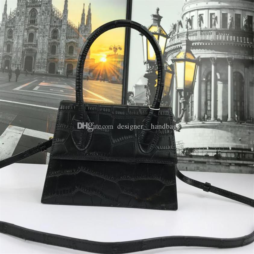 

2020 Fashion Bags Alligator Belt Letter Small Coin Bag Women Cross Body Handbag Genuine Leather Pure Color233p, Black