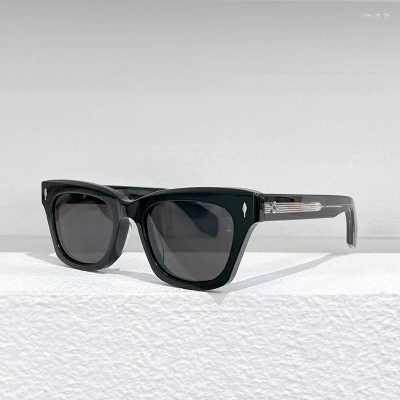 

Sunglass Jacques Retro Vintage Rectangular Polygon Acetate Frame DEALAN Men Marie Women Mage Optical Color Lens