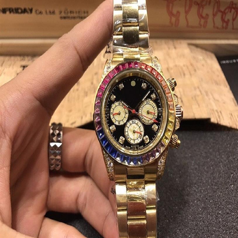 

sell 40mm diamond Watches Ceramic Bracelet Mens Mechanical Stainless Steel Automatic Movement Men's Watch Sports Watches 273P, Box