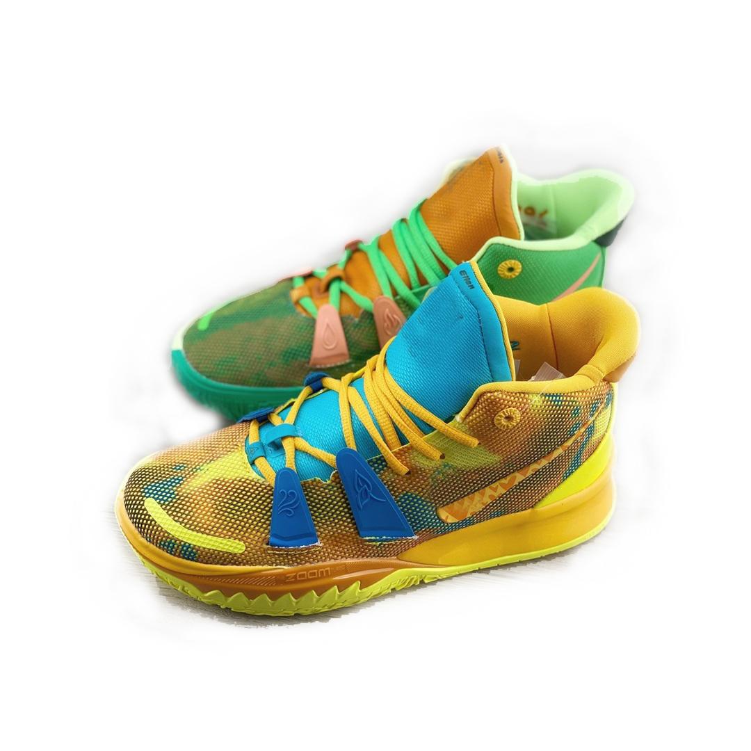 

2023Mens Irving Kyrie 7 basketball shoes Love Orange Red Blue Yellow Green What the Visions Multi color Kyries 7s VII sneakers tennis, 14