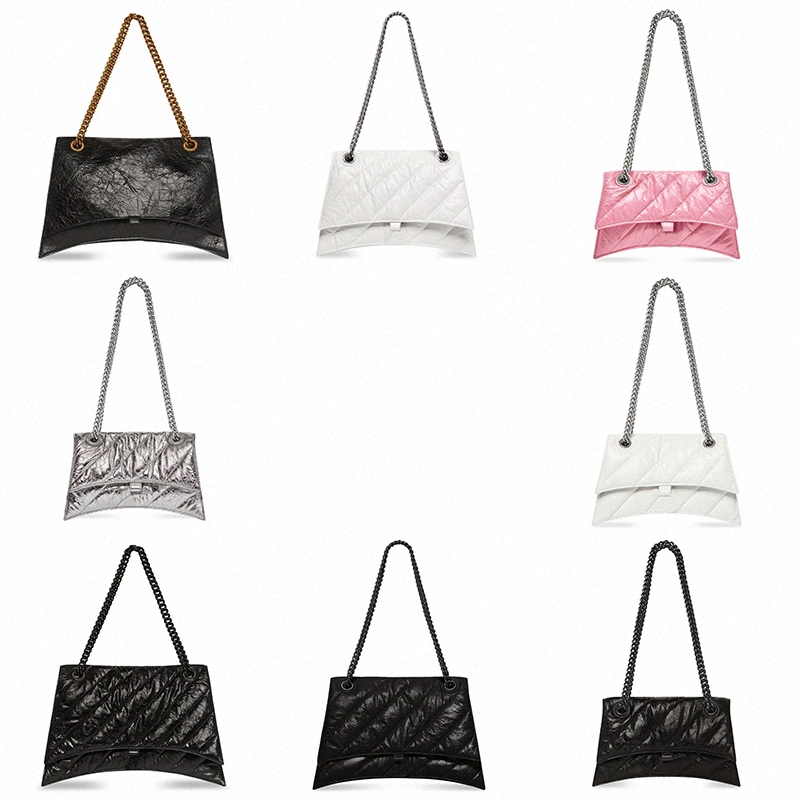 

Classic Designer Crush Bag Women Hourglass Bags Handbag Shopping Shoulder Fashion Chain Cross Body Half Moon Luxury Genuine Leather Purse Wallets s0Pk#, 12