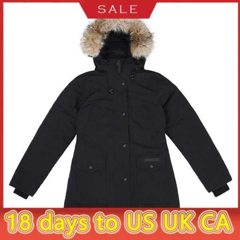 

Winter Canada Women Parka Thick Warm Fur Removable Hooded Down Jacket Women's Slim Coat High Quality DoudouneM32S, 07 black