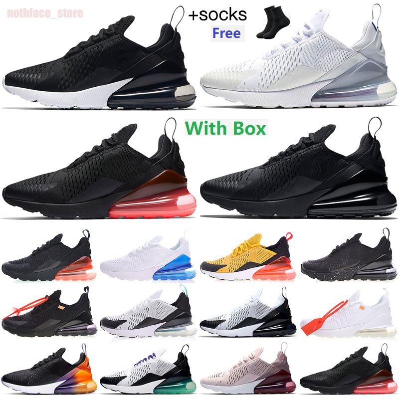 

men woman running shoes 270s Triple White Black Oreo Barely Rose Dusty Cactus Photo Blue University Gold Neon Green mens trainers womens 270 sports sneakers 36-45, Color 11