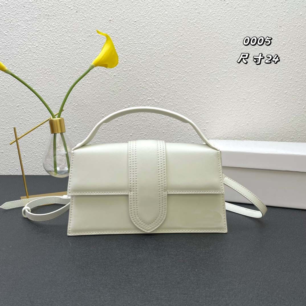 Sac à main de luxe Sacs à bandoulière Designers en cuir Jacquemu Main Flap Velvet Bamnino Palm Pattern Tote LE Bambino LONG Noeud Long Armpit Bag