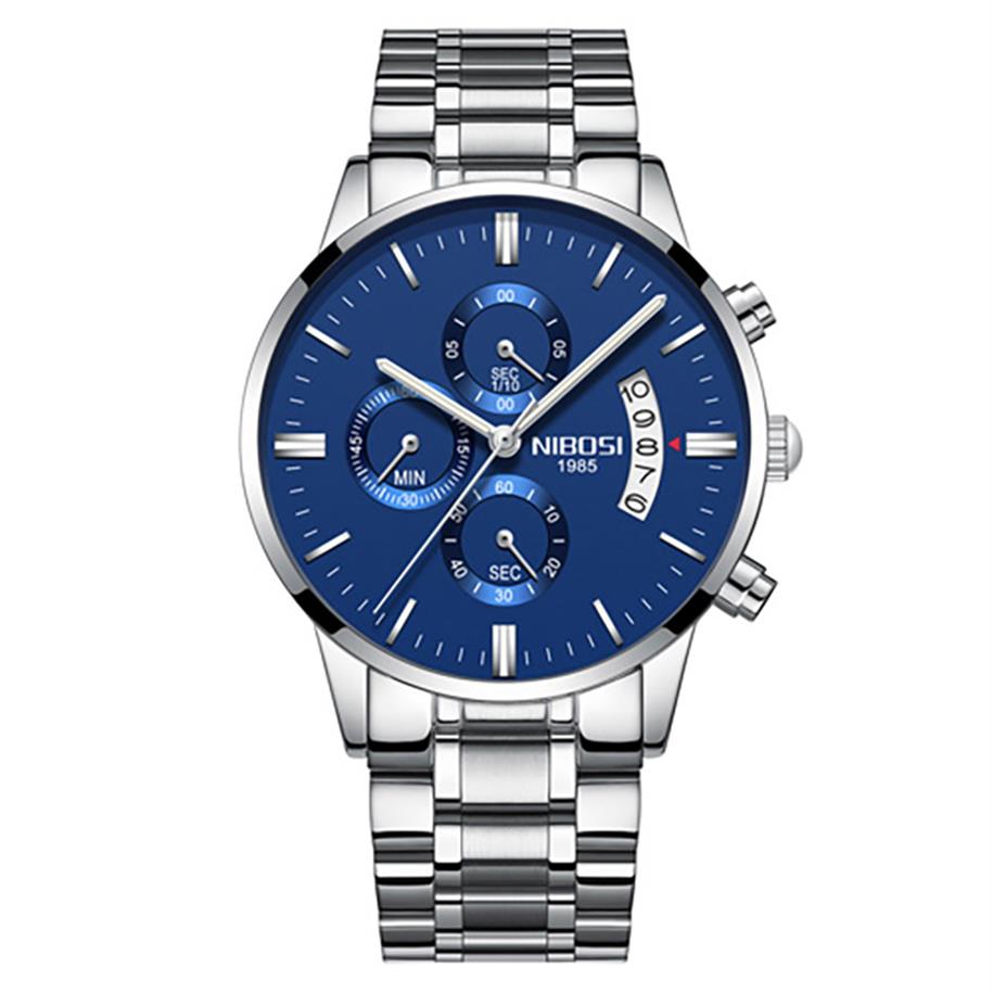 

12 colour orologio Masculino Men Watches Famous Top Brand Men's Fashion Casual Dress Watch NIBOSI Military Quartz Wristwatche190s, Colour 14