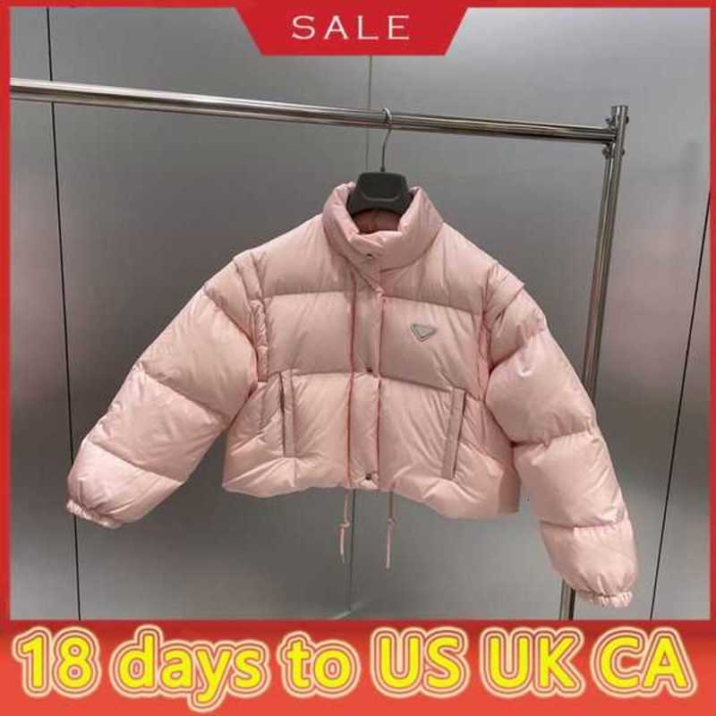 

Classic Women Jacket Parkas Down Coat Fashion Short Style Slim Corset Thick Outfit Windbreaker Pocket Outsize Lady Warm Coats -LYI55, White