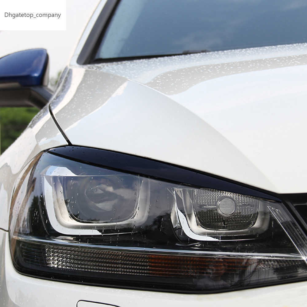 

2 pcs headlights eyebrow eyelids ABS chrome trim for VW Volkswagen Golf 7 MK7 GTI car styling