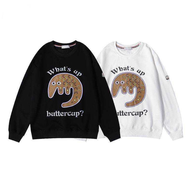 

Fashion Brand Designer Hoodies High Street Men' And Women' Sweater Coat Animal Fashionable Casual Loose Pullovers, White