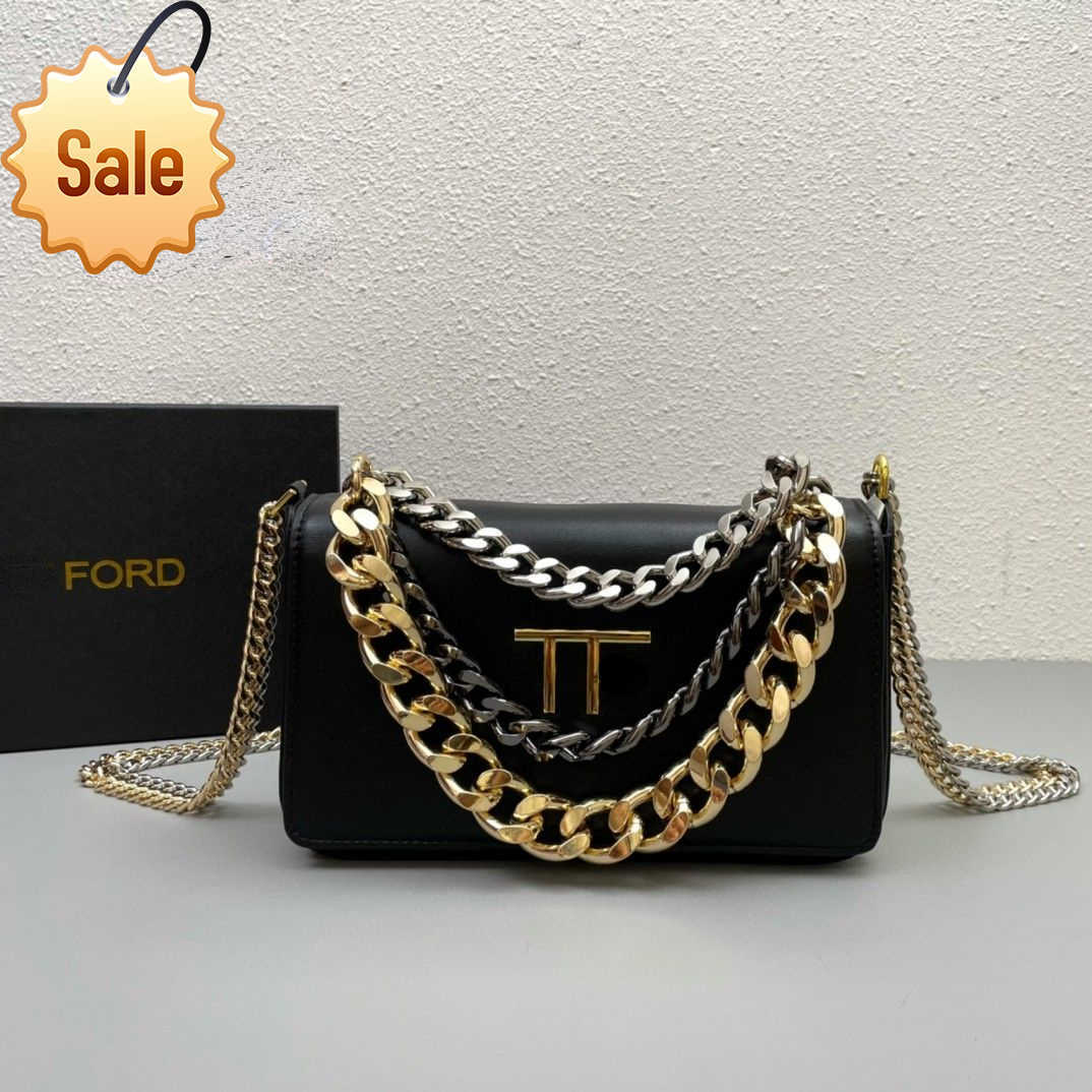 

Women's Brand Designer Hand Bill Shoulder Bags 2023 New Tom Special Leather Chain Belt Handbags Portable Crossbody Bag Gift Box Packaging Factory direct sales
