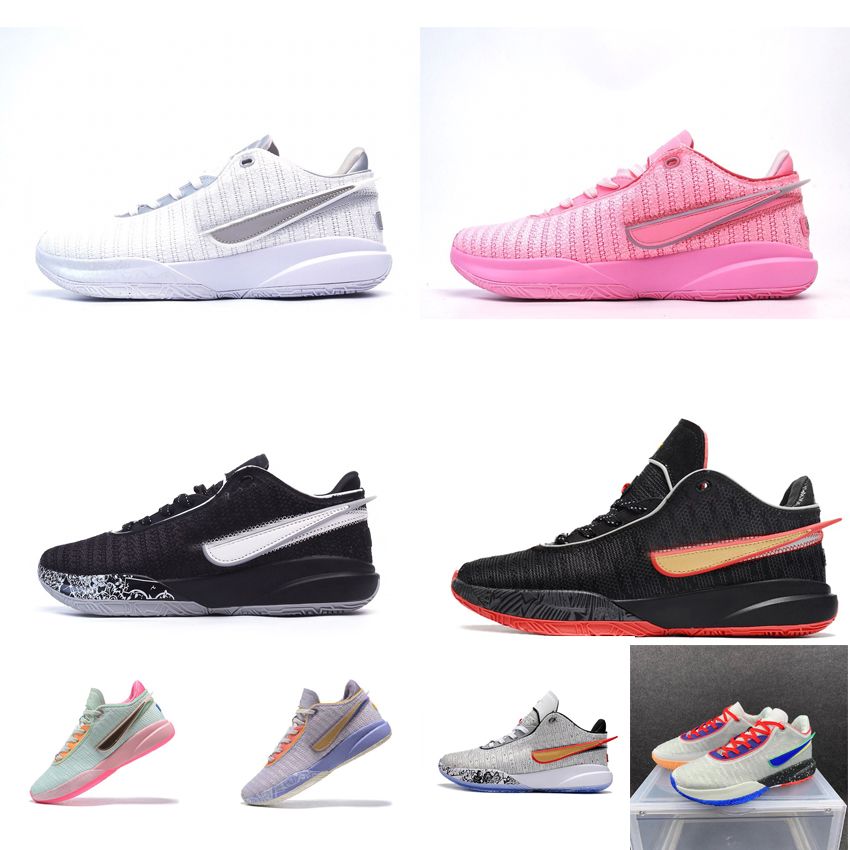 

Mens James lebron 20 xx basketball shoes Pink Red Blue Black White Purple Gold Time Machine Oreo Christmas CNY sneakers tennis, Debut