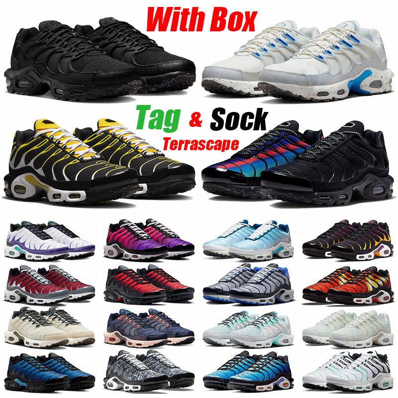 

tn plus terrascape running shoes tns men women air Unity Black White University Blue Grape Gold Bullet Hyper Sky Blue Fury Jade max mens, Terrascape 40-46 white