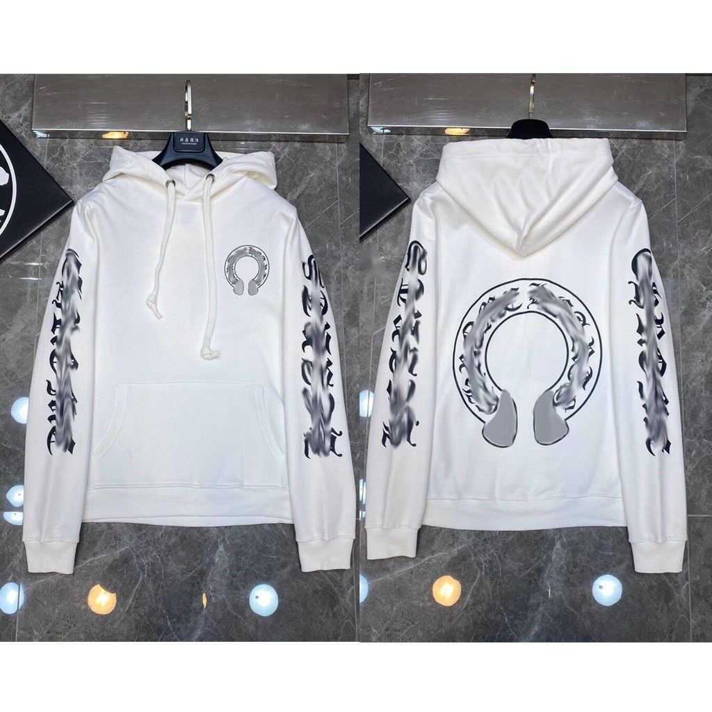 

CH Hoodies Sweatshirts 2022 Winter Print Pullover Chrome Hooded Hearts Arm Quality Ch Loose Chromeheart Sanskrit tw2