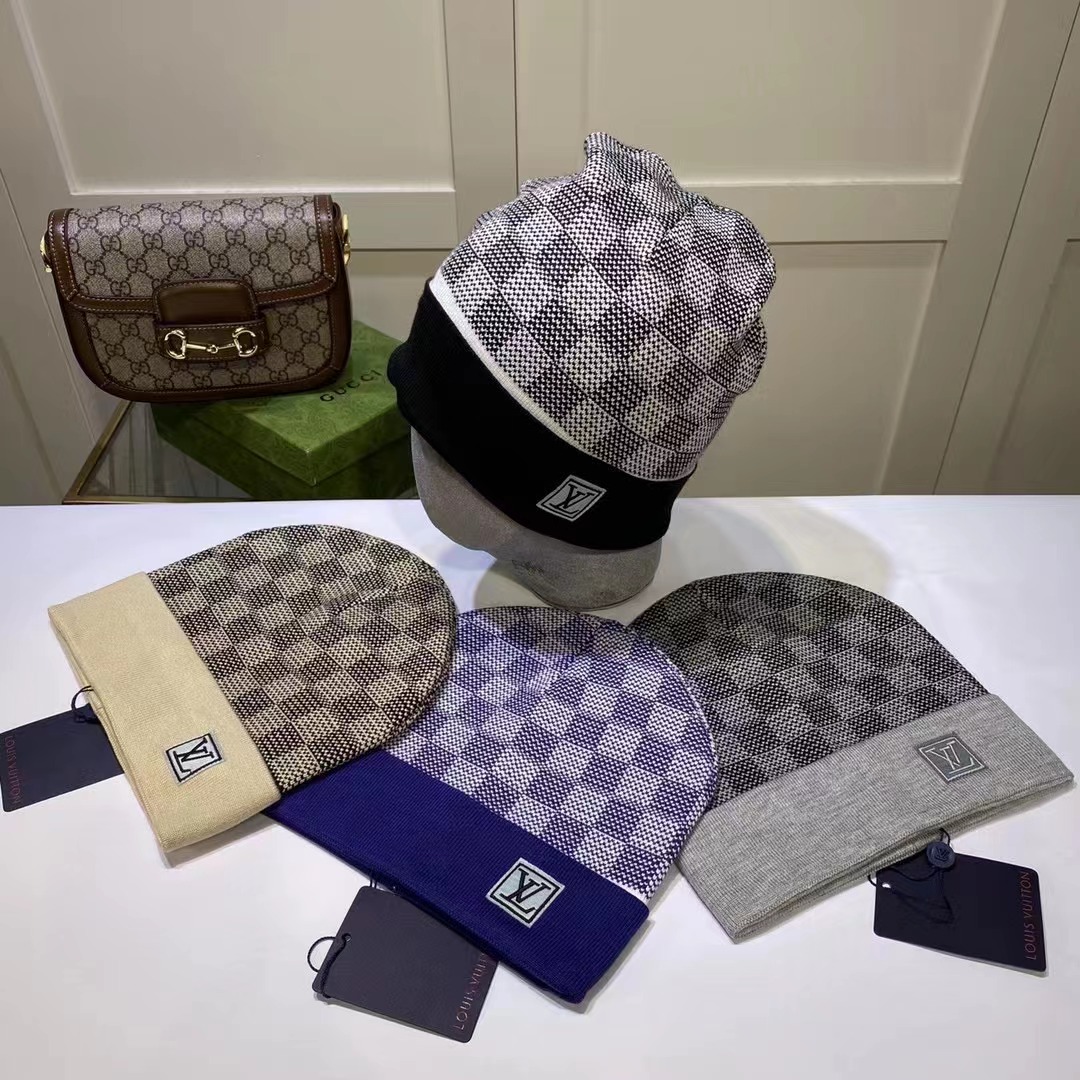 classic designer autumn winter hot style beanie hats men and women fashion universal knitted cap autumn wool outdoor warm caps YSL Louis Vuitton Guc