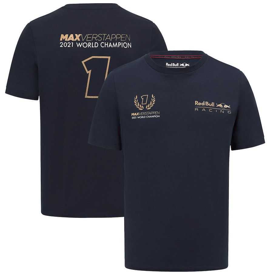 

T-shirt Summer New F1 Drivers World Champion 2022 Car Fans Max Breathable Formula 1 Red Color Bull Racing Team s
