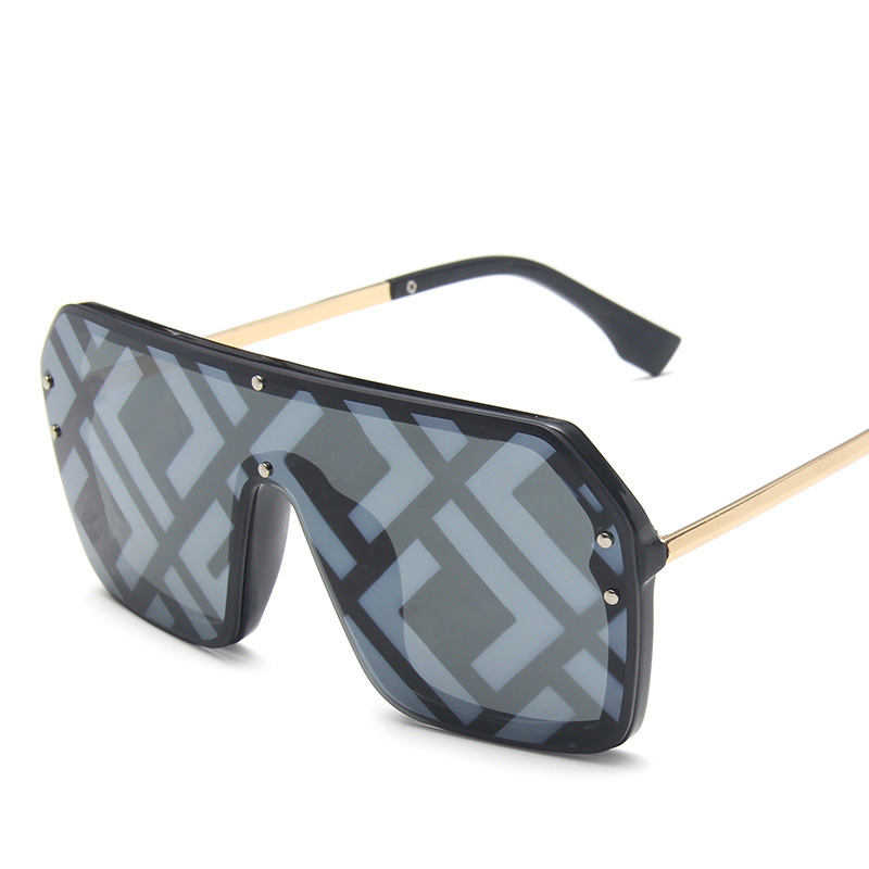 

Designer sunglasses mens eyeglasses PC lens full frame UV400 sun proof womens fashion glasses luxury printing F oversize Adumbral for beach outdoor